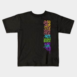 Color Graffiti Tag / Happy Kids T-Shirt